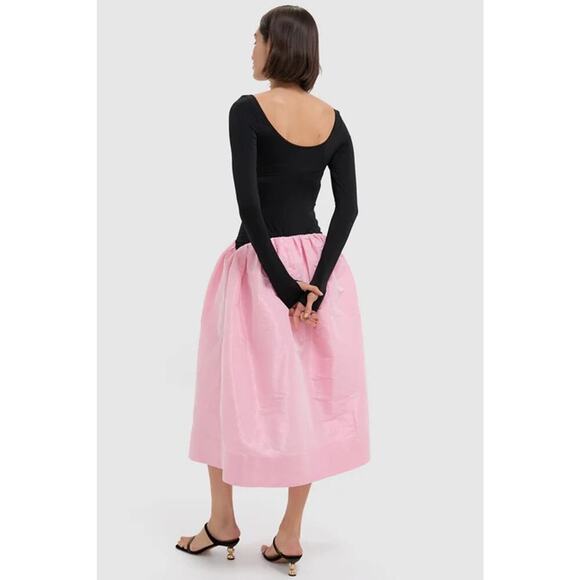 ANNA OCTOBER Light Pink Carolyn Midi Dress - M - NWT Tuckernuck $720 - Picture 3 of 9